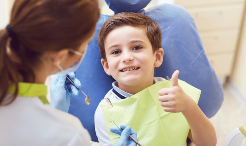 Kids dental checkup with a pediatric dentist